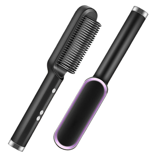 Multifunctional Hair Straightener Brush Heated Brushes Ceramic Anti-scald