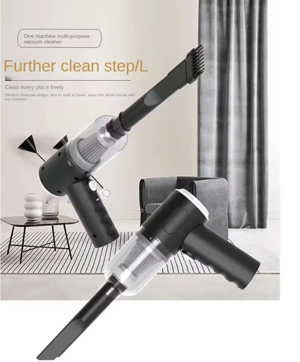 3 in 1 Portable Vacuum Cleaner | Wireless Mini Vacuum, Air Duster & Blower for Home, Car & Laptop Cleaning