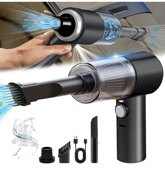 3 in 1 Portable Vacuum Cleaner | Wireless Mini Vacuum, Air Duster & Blower for Home, Car & Laptop Cleaning