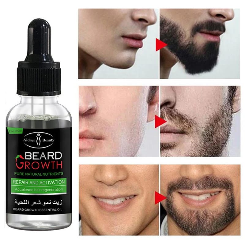 Aichun Beauty Organic Men Beard Growth Oil Concave Naturals Beard Oil 35 ML