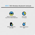 3.1 Special Edition Display Earbuds STEREO Wireless Bluetooth Earbuds With ANC | Mic in-Ear Headphones with LED Display