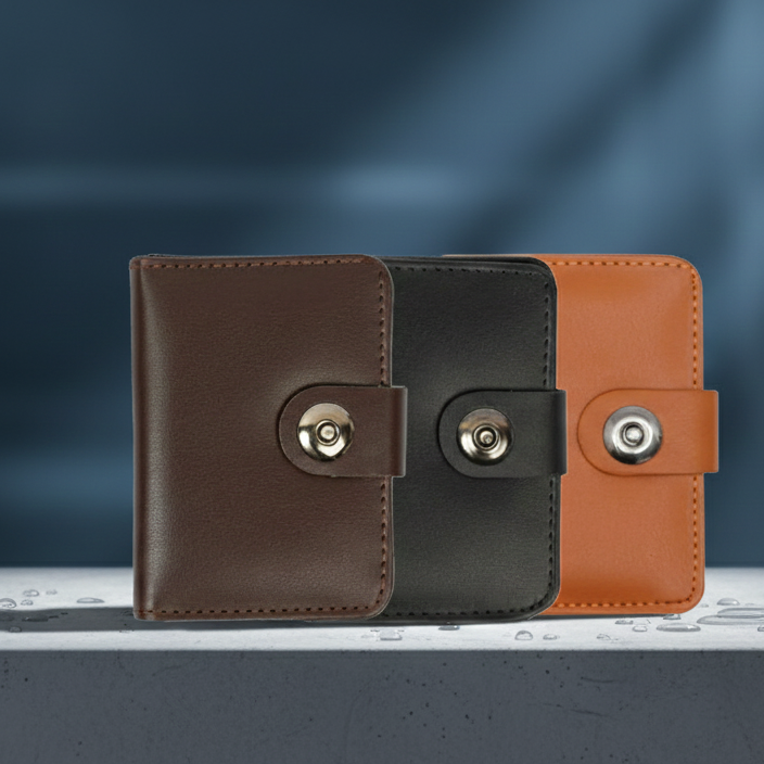 Men’s Premium Leather Wallet – Pack of 3 | Slim, Stylish & Durable Wallets for Daily Use, Travel & Gifts
