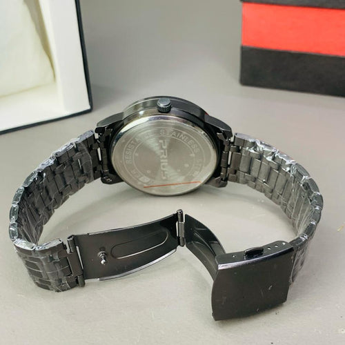 Black Stainless Steel Magnetic Ball Watch Providing Modern Design Everyday Style Support - With Box