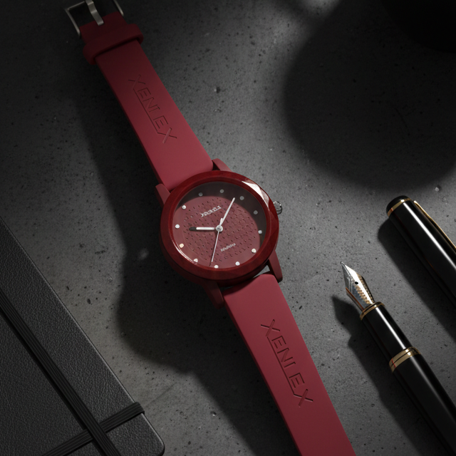 Ladies Waterproof Watch Elegant Round Dial With Soft Strap Stylish Design