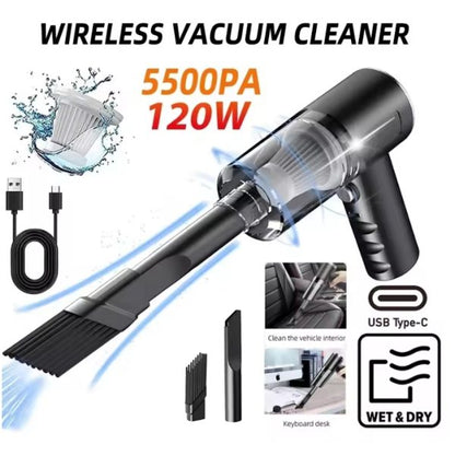 3 in 1 Portable Vacuum Cleaner | Wireless Mini Vacuum, Air Duster & Blower for Home, Car & Laptop Cleaning