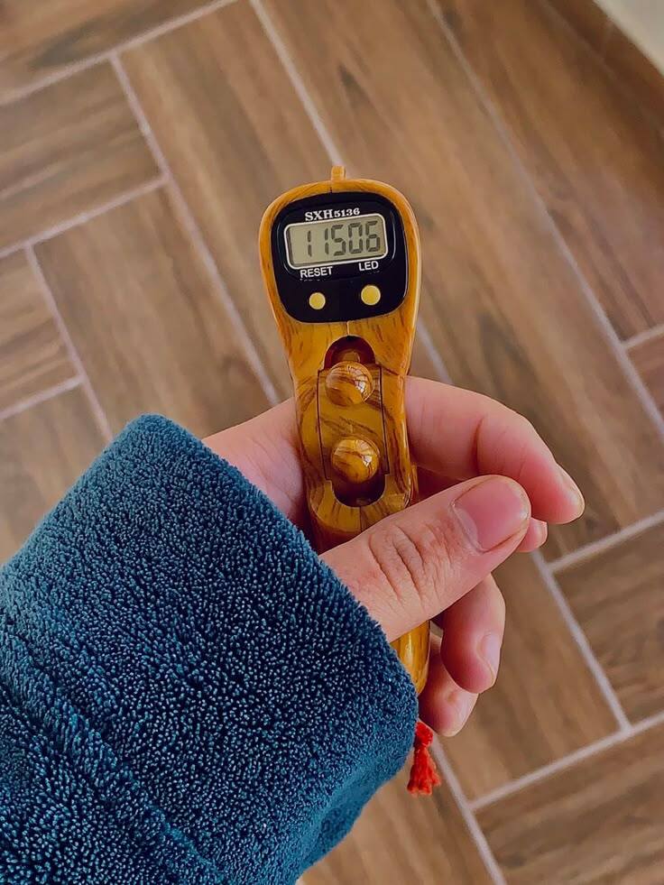 Digital Tasbeeh Counter with Qibla Compass & LED Light – Smart Zikr Tally Counter