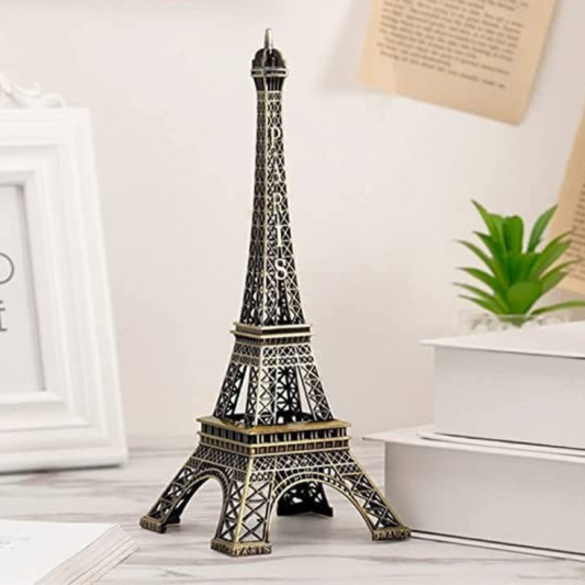 7-Inch Eiffel Tower Statue – Bronze Metal Paris Souvenir & Home Decor
