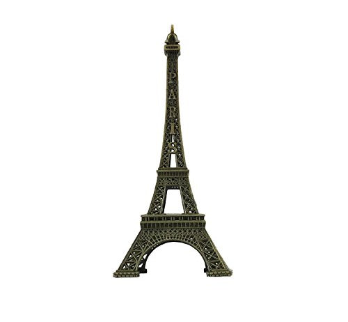 7-Inch Eiffel Tower Statue – Bronze Metal Paris Souvenir & Home Decor