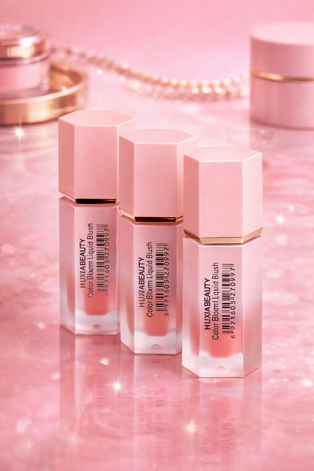 HUXIA Beauty Liquid Blush Set – Available in 3 in 1 & 6 in 1 | Long Lasting Natural Glow