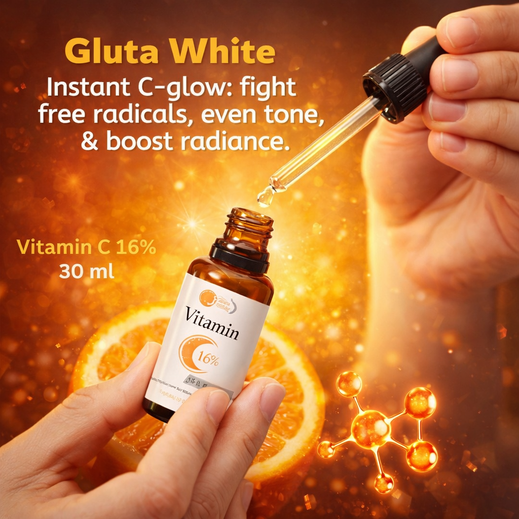 Vitamin C Serum for Face Glowing & Dark Spots | Gluta White Vitamin C 16% Serum