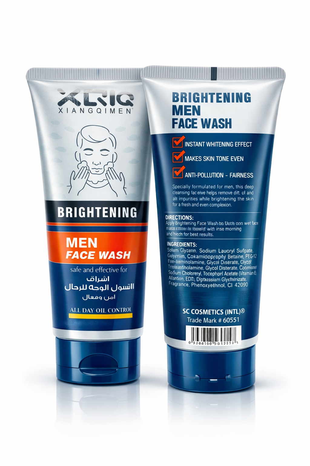 XQM Men’s Brightening Face Wash – Deep Clean & Oil Control Formula