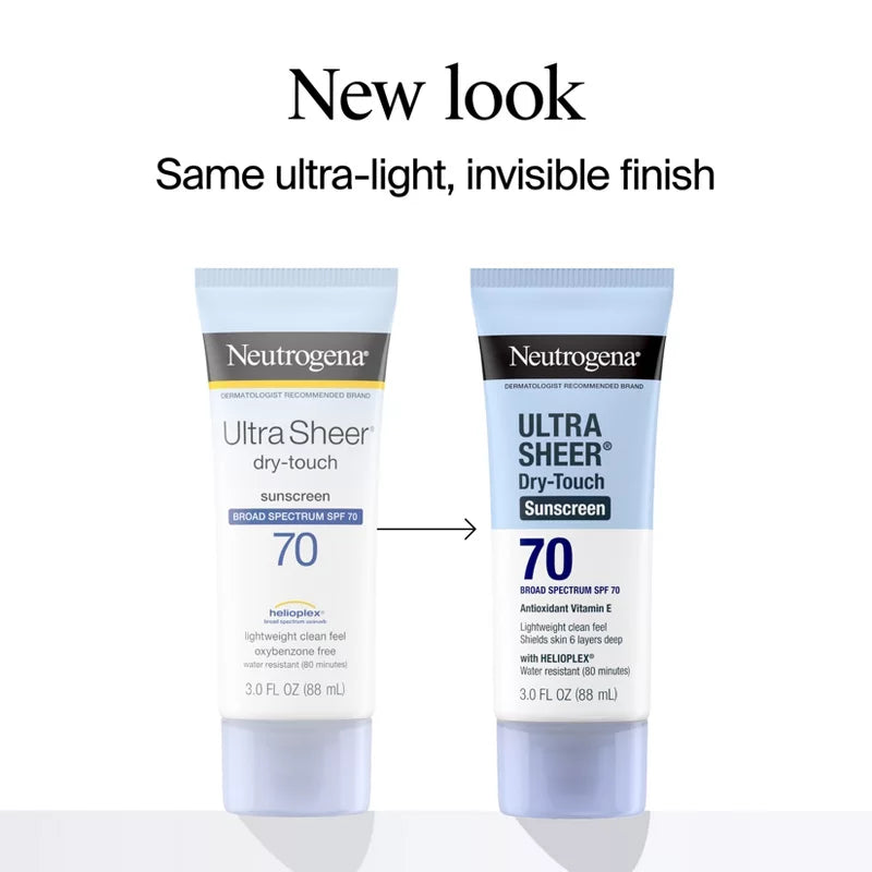 Neutrogena Ultra Sheer Dry-Touch Sunscreen SPF 70 (Premium Quality)– Made in USA