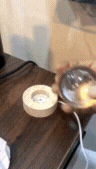 3d Galaxy Solar System Crystal Ball Night Light With Wooden Base