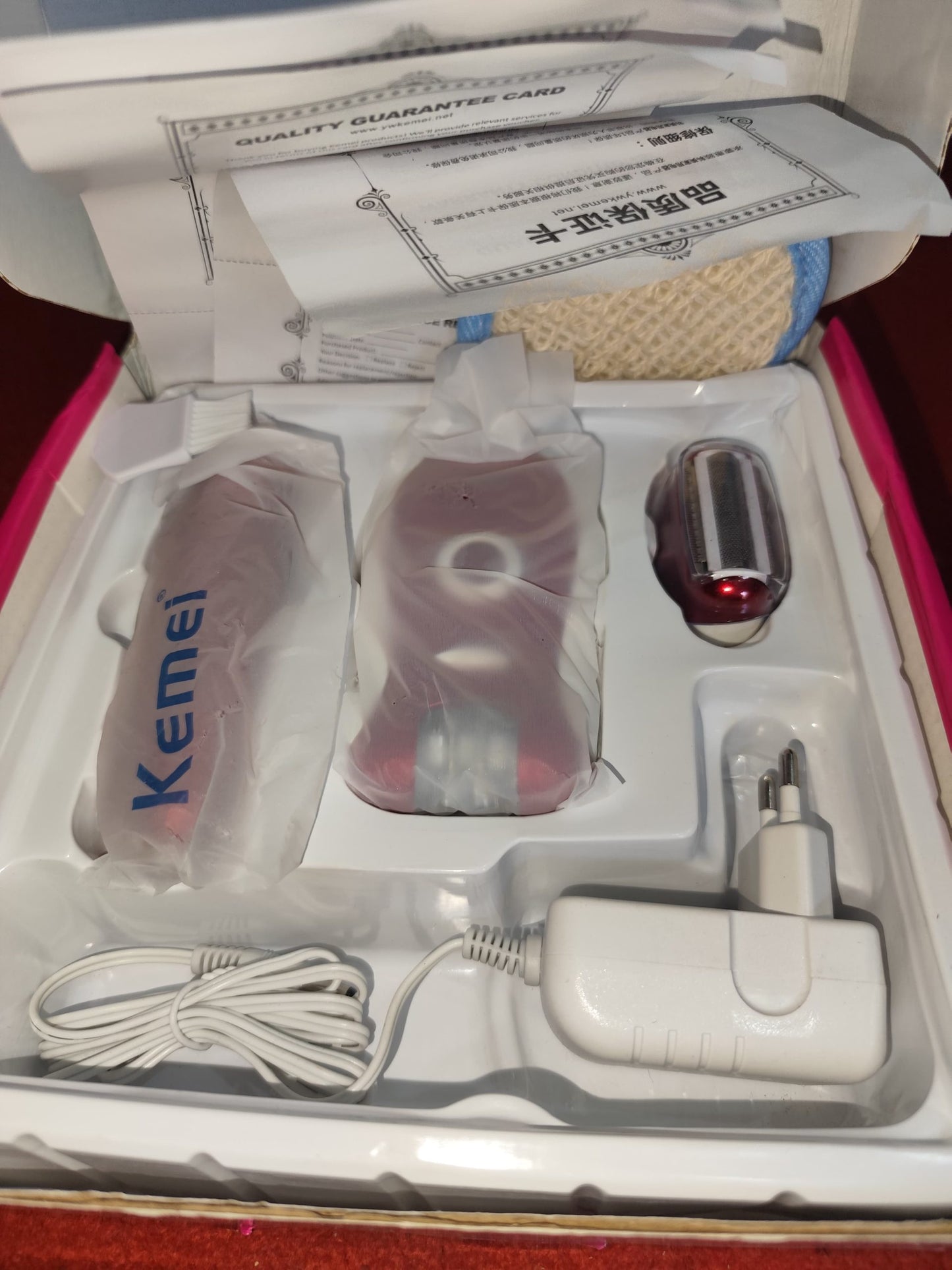 Epilator Hair Removal Device For Women – Electric Shaver & Trimmer Set With Multiple Heads, Smooth Skin Care Tool For Face, Arms, Legs & Sensitive Areas