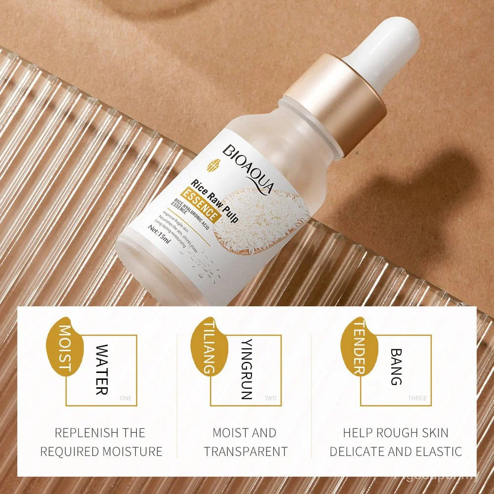 High Quality Bioaqua Rice Raw Pulp Essence – 15ml