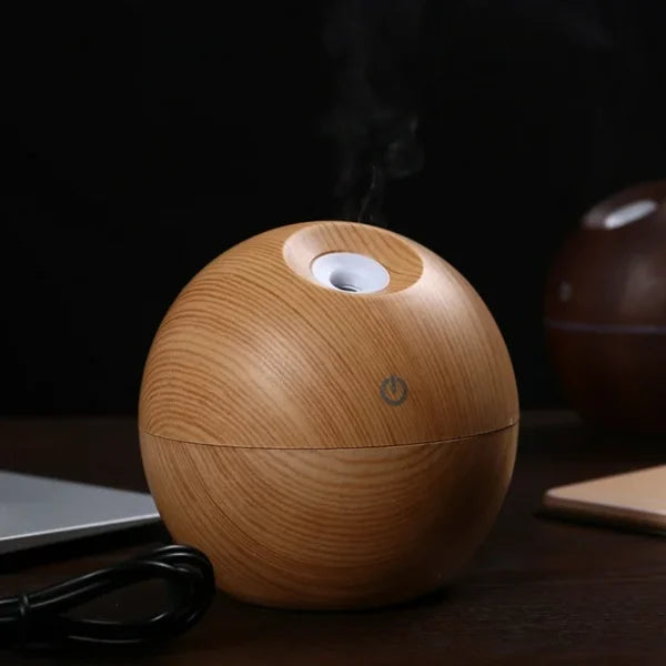 Essential Oil Diffuser Aroma Air Wood Humidifier With Colorful