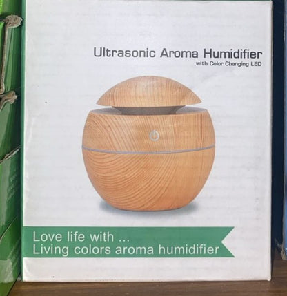 Essential Oil Diffuser Aroma Air Wood Humidifier With Colorful