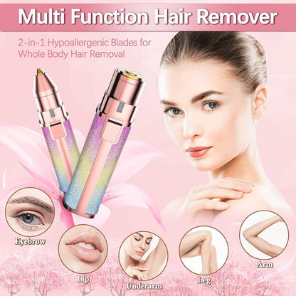 2 In 1 Electric Eyebrow Trimmer And Shaver, Hair Remover Trimmer For Women