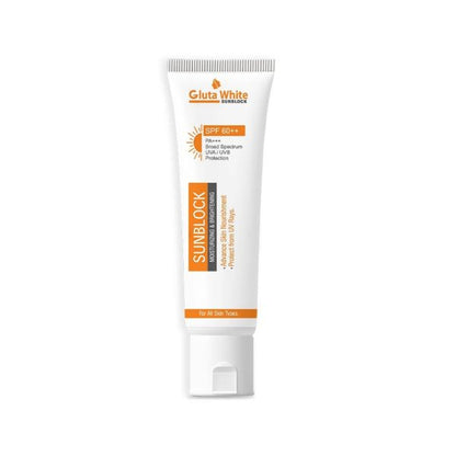 Glutawhite SPF 60+ Sunblock | Moisturizing,Brightening & UV Protection – 65gm