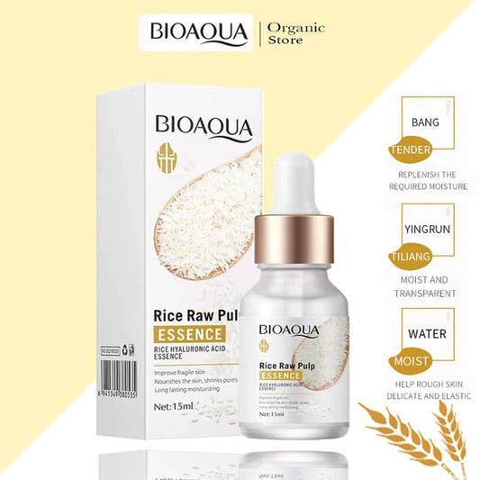 High Quality Bioaqua Rice Raw Pulp Essence – 15ml