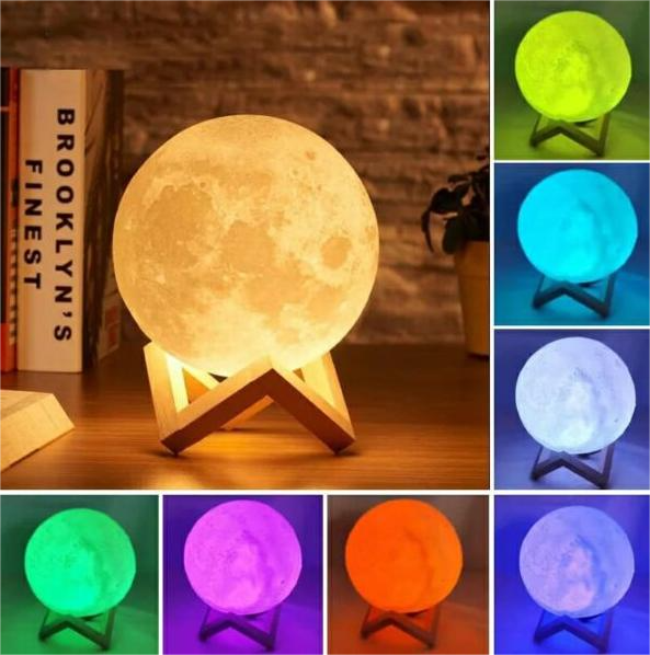 Led Moon Lamp – 3d Printed Lunar Lamp