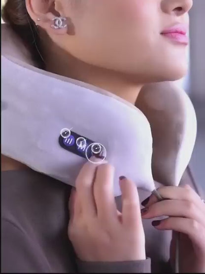 U Shaped Pillow Neck Massager Usb Charging Portable Neck Shoulder Cervical Massager