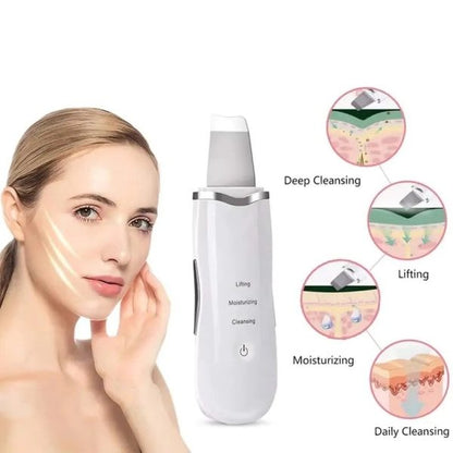 Rechargeable Ultrasonic Skin Scrubber _Facial Cleansing