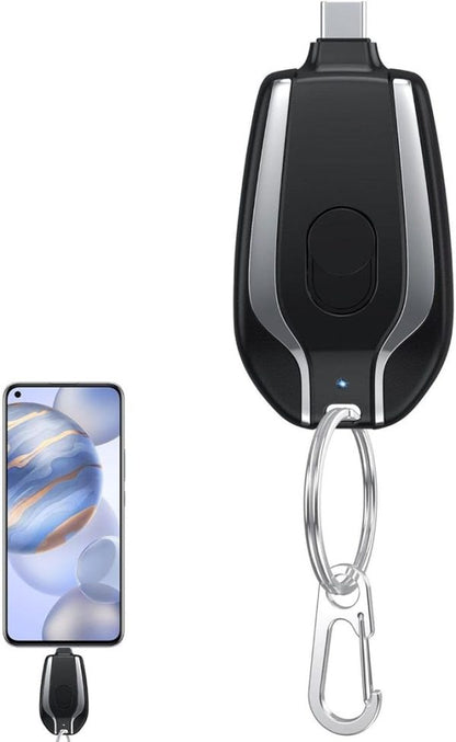 Type-C Keychain Power Bank – Ultra-Portable Emergency Charger for On-the-Go