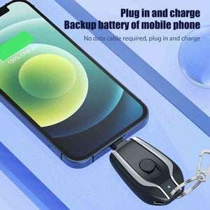 Type-C Keychain Power Bank – Ultra-Portable Emergency Charger for On-the-Go