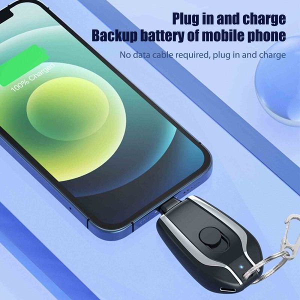 Type-C Keychain Power Bank – Ultra-Portable Emergency Charger for On-the-Go
