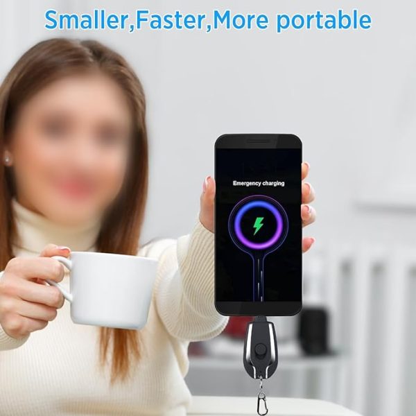 Type-C Keychain Power Bank – Ultra-Portable Emergency Charger for On-the-Go