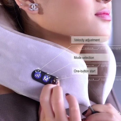 U Shaped Pillow Neck Massager Usb Charging Portable Neck Shoulder Cervical Massager